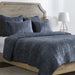 Villa By Classic Home - Bari Velvet Sea Fog Queen Quilt - V250141 - GreatFurnitureDeal