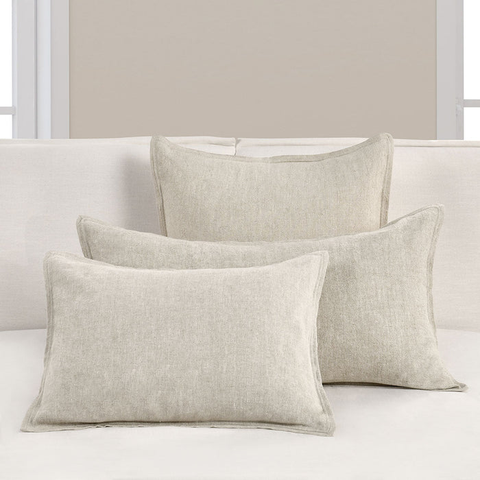 Villa By Classic Home - Talia Natural Euro Sham -Set of 2- V250148 - GreatFurnitureDeal