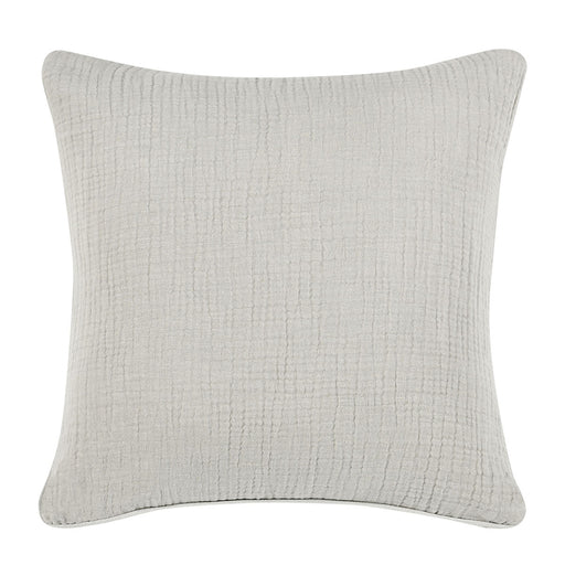 Villa By Classic Home - Cardiff Gray Euro Sham -Set of 2- V250179 - GreatFurnitureDeal