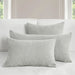 Villa By Classic Home - Cardiff Gray King Sham -Set of 2- V250180 - GreatFurnitureDeal