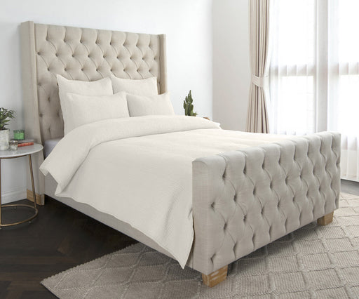 Villa By Classic Home - Danica Bone Queen Quilt - V260001 - GreatFurnitureDeal