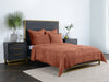 Classic Home Furniture - Bari Velvet Terra Cotta Queen Quilt - V260008 - GreatFurnitureDeal
