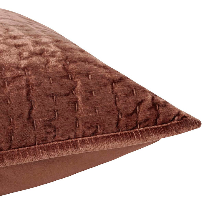 Villa By Classic Home - Bari Velvet Terra Cotta King Sham -Set of 2- V260010 - GreatFurnitureDeal