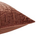 Villa By Classic Home - Bari Velvet Terra Cotta King Sham -Set of 2- V260010 - GreatFurnitureDeal