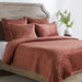 Villa By Classic Home - Bari Velvet Terra Cotta King Sham -Set of 2- V260010 - GreatFurnitureDeal