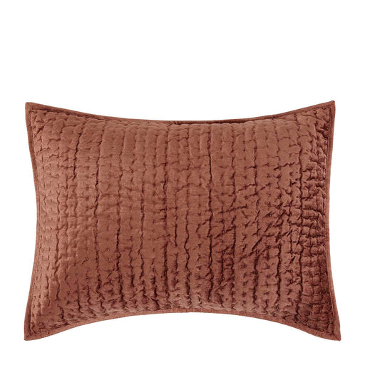 Villa By Classic Home - Bari Velvet Terra Cotta Standard Sham - Set of 2 - V260011 - GreatFurnitureDeal