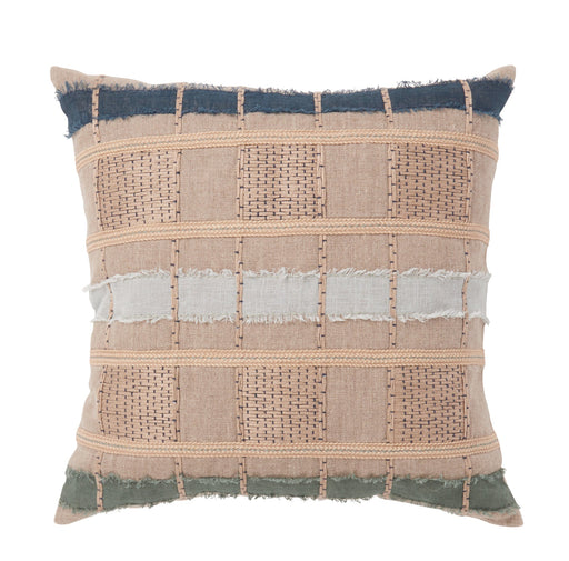 Villa By Classic Home - ML Stratton Pillows Natural/Blue Multi -Set of 2- V260054 - GreatFurnitureDeal