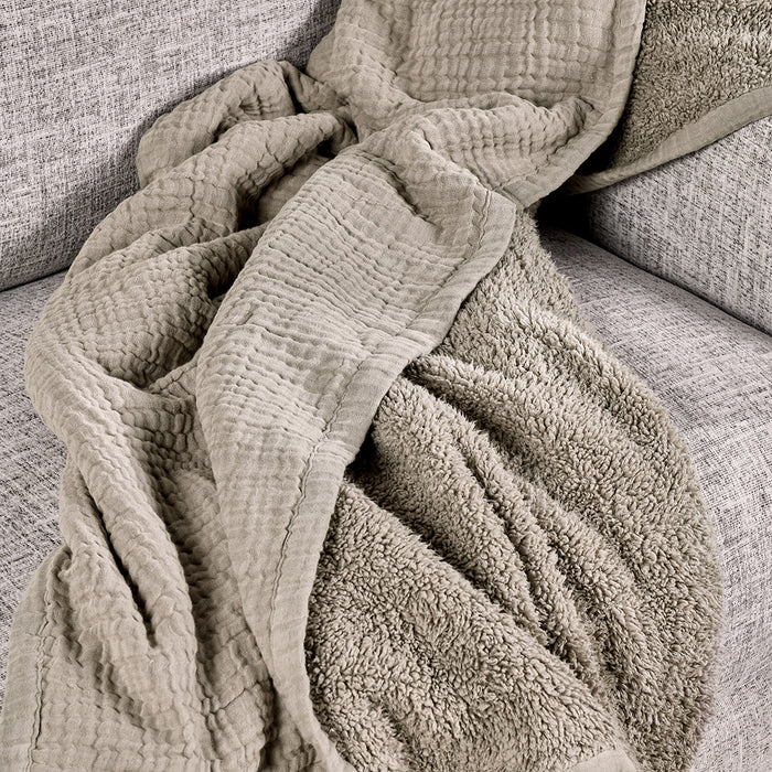 Classic Home - TC Cardiff Natural  Throw 50x70 - V270002 - GreatFurnitureDeal
