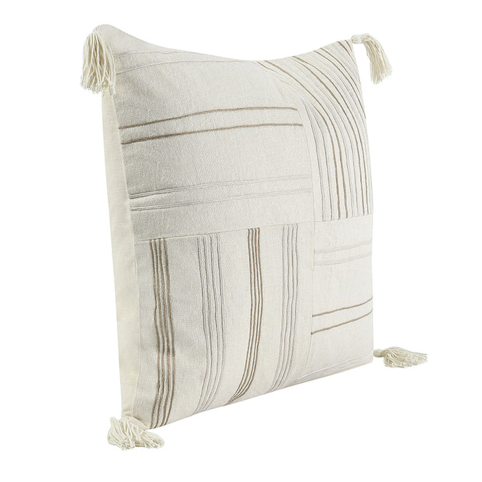 Villa By Classic Home - ST Apana Pillows Ivory/Natural (Set of 2) - V280006 - GreatFurnitureDeal