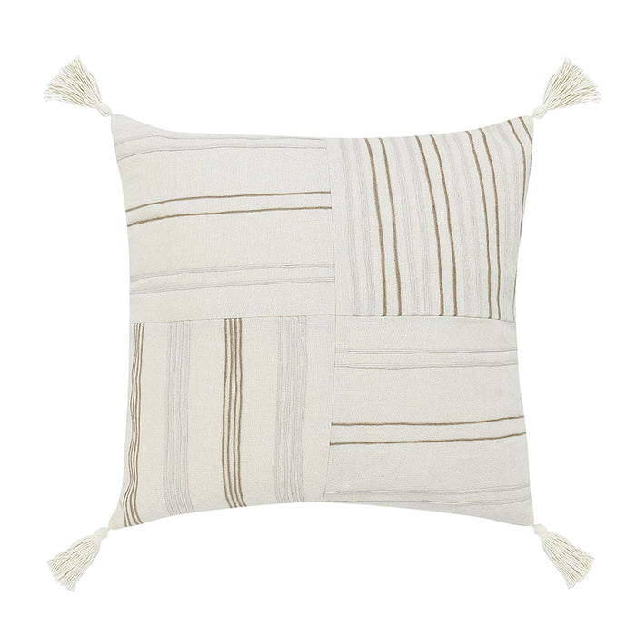 Villa By Classic Home - ST Apana Pillows Ivory/Natural (Set of 2) - V280006 - GreatFurnitureDeal