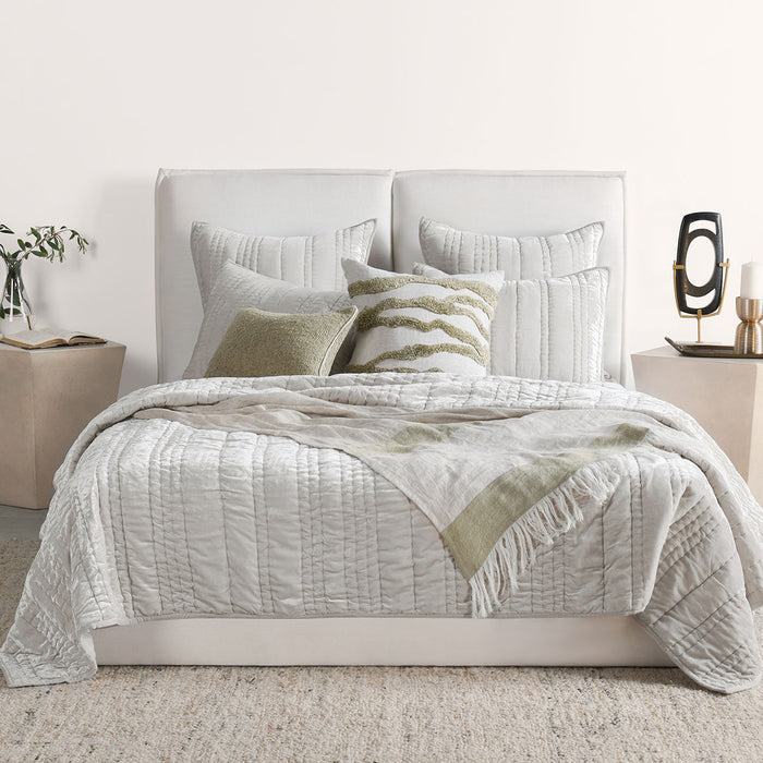 Classic Home Furniture - Seville Quilt King Set in Oyster Gray - V280028 - GreatFurnitureDeal