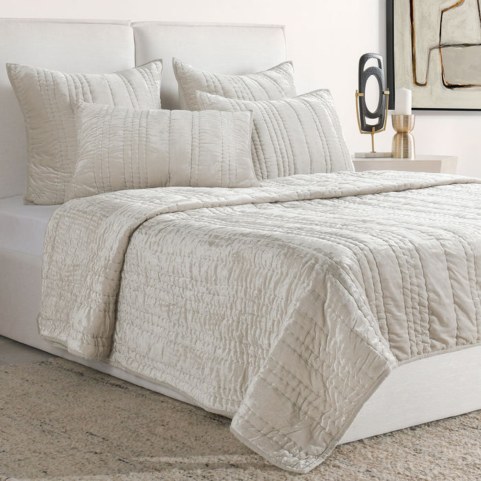 Classic Home Furniture - Seville Quilt Queen Set in Oyster Gray - V280029 - GreatFurnitureDeal