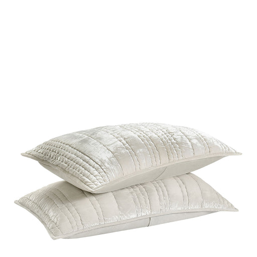 Classic Home Furniture - Seville Quilt Pillows Oyster Gray (Set of 2) - V280030 - GreatFurnitureDeal