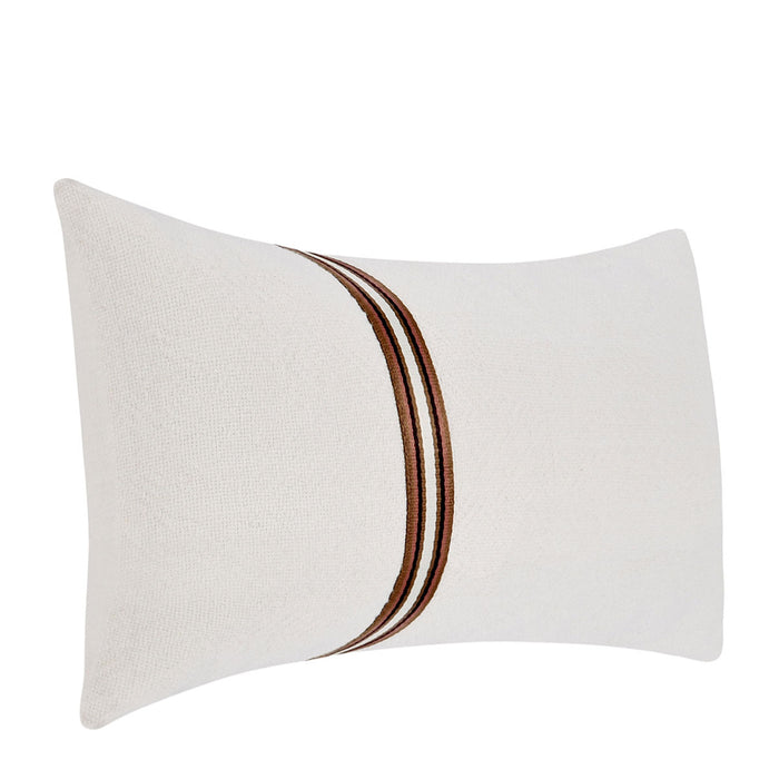Villa By Classic Home - TL Ralph Pillows in Ivory/Sangria Red (Set of 2) - V280063 - GreatFurnitureDeal