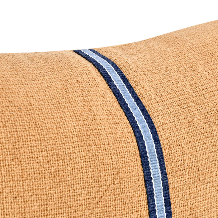 Classic Home Furniture - TL Edwin Pillows 22x22 in Chestnut Brown/ Denim Blue (Set of 2) - V280065