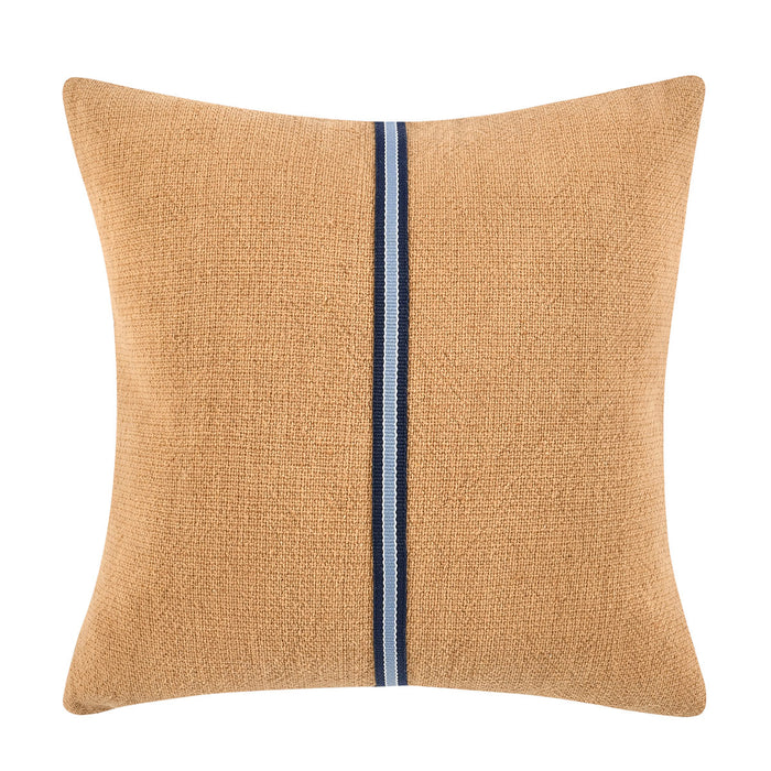 Classic Home Furniture - TL Edwin Pillows 22x22 in Chestnut Brown/ Denim Blue (Set of 2) - V280065