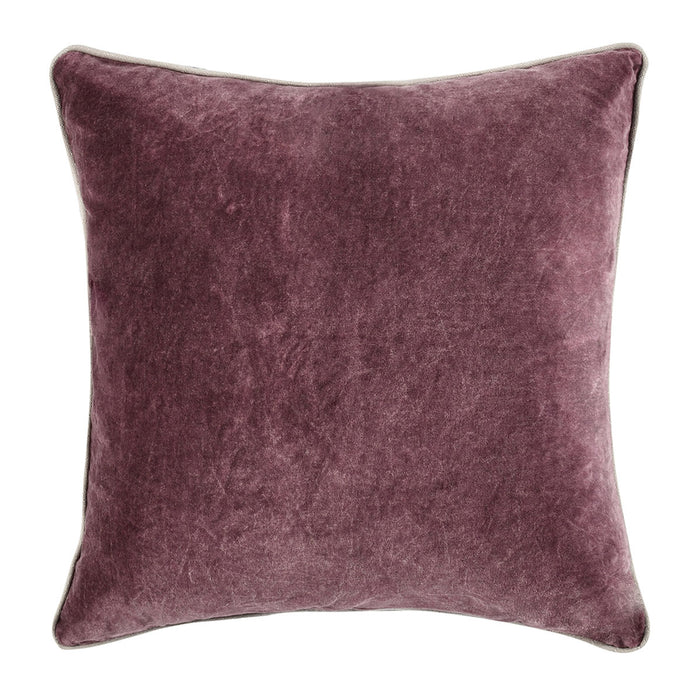 Classic Home Furniture - SLD Heirloom Velvet Multiple Sizes Pillows 22X22 in Sangria Red (Set of 2) - V280067