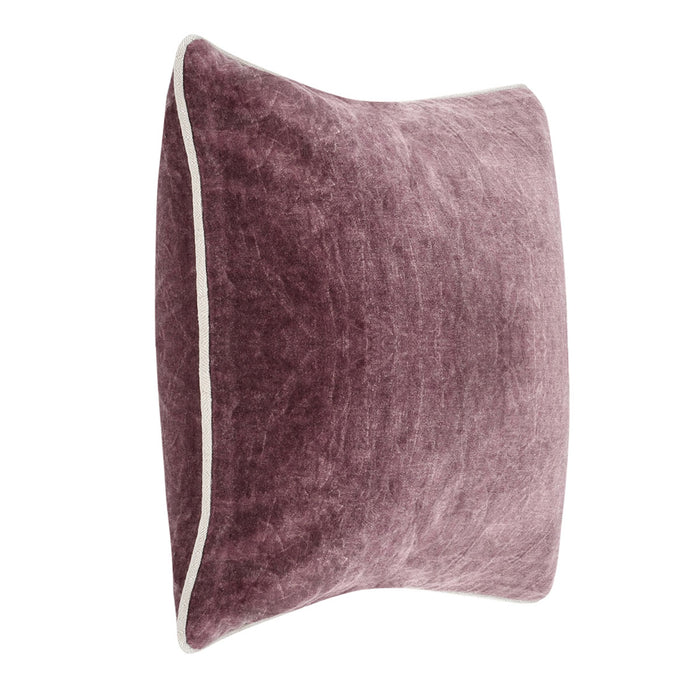 Classic Home Furniture - SLD Heirloom Velvet Multiple Sizes Pillows 18X18 in Sangria Red (Set of 2) - V280068