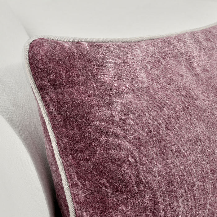 Classic Home Furniture - SLD Heirloom Velvet Multiple Sizes Pillows 18X18 in Sangria Red (Set of 2) - V280068