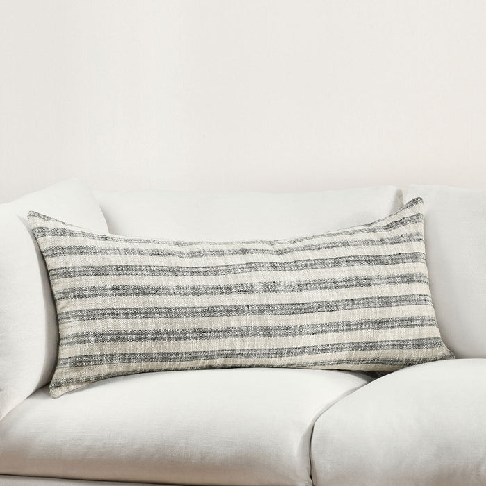 Villa By Classic Home - TL Linna Pillows Natural/Black (Set of 2) - V280073 - GreatFurnitureDeal