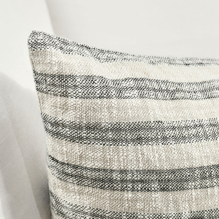 Villa By Classic Home - TL Linna Pillows Natural/Black (Set of 2) - V280073 - GreatFurnitureDeal