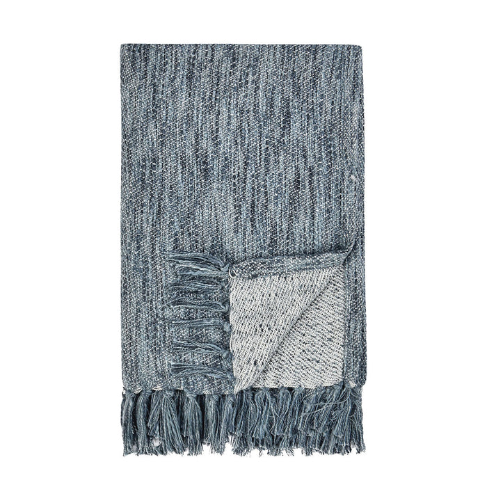 Classic Home - Tc Sharma Denim Blue Throw 50X70 - V280087 - GreatFurnitureDeal