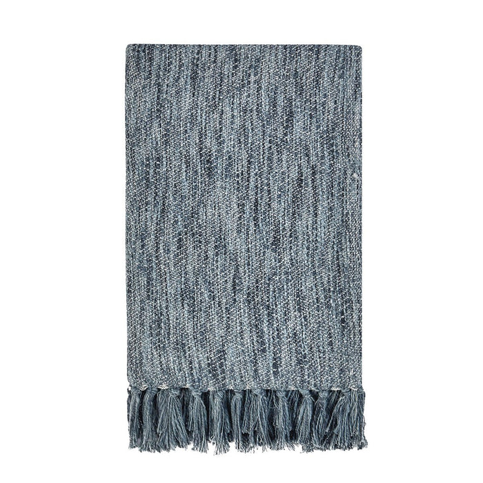 Classic Home - Tc Sharma Denim Blue Throw 50X70 - V280087 - GreatFurnitureDeal