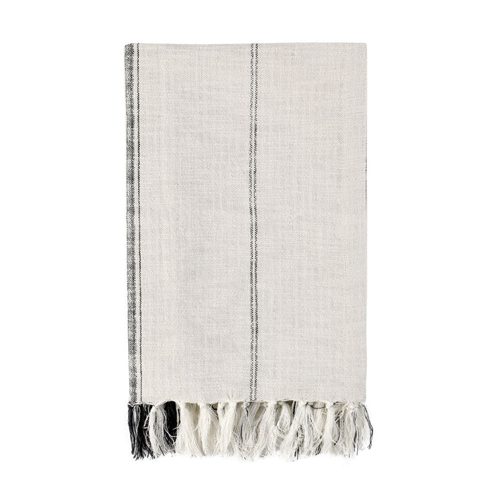 Classic Home - Tc Ria Ivory/Gray Throw 50X70 - V280088 - GreatFurnitureDeal