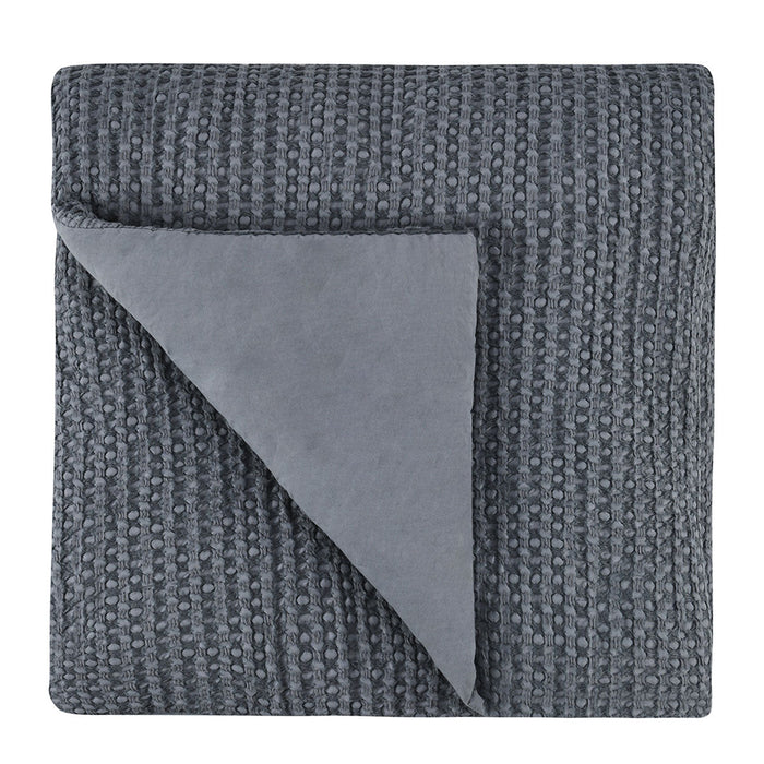 Villa By Classic Home - Colmar Marina Blue King Quilt - V280100 - GreatFurnitureDeal