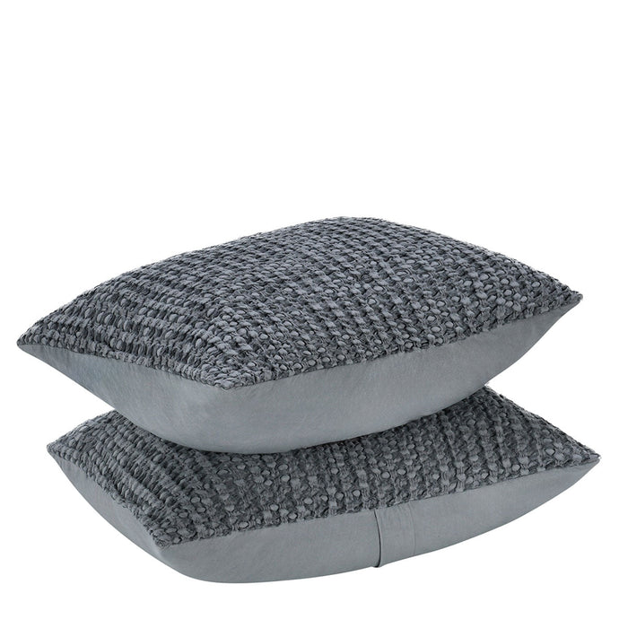 Villa By Classic Home - Colmar Marina Blue Standard Sham -Set of 2- V280104 - GreatFurnitureDeal