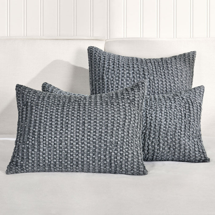 Villa By Classic Home - Colmar Marina Blue Standard Sham -Set of 2- V280104 - GreatFurnitureDeal