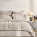 Classic Home Furniture - Rowen Taupe Queen Quilt - V290151 - GreatFurnitureDeal