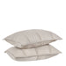 Classic Home Furniture - Rowen Taupe Quilt Pillows in White (Set of 2) - V290154 - GreatFurnitureDeal