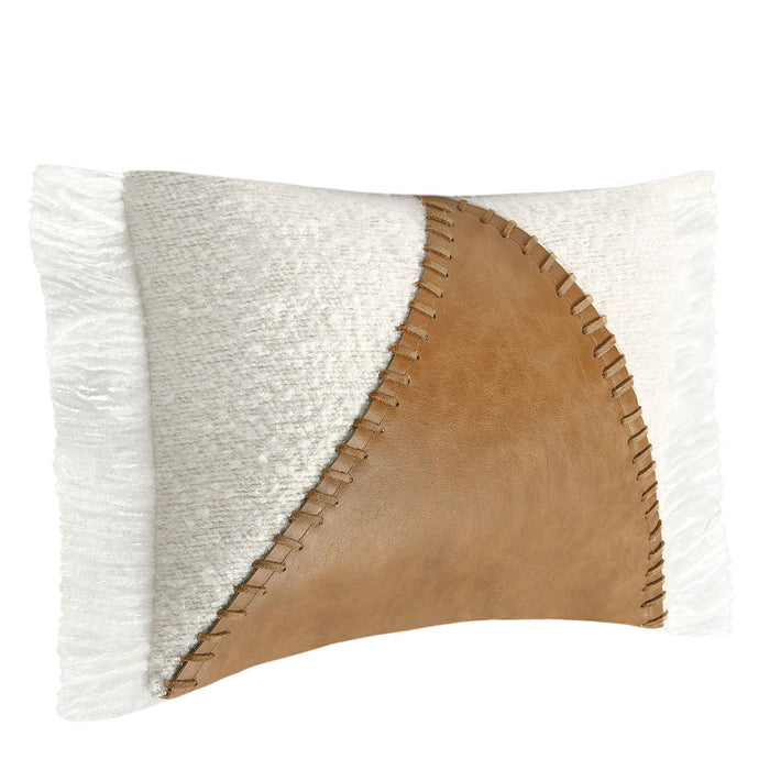 Classic Home Furniture - Rn Chamber Leather Chestnut/Ivory 14X20 Pillow - Set of 2 - V290169
