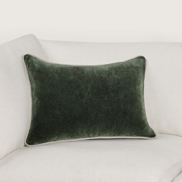 Villa By Classic Home - Sld Heirloom Velvet Forest Green 14X20 Pillow - Set of 2 - V290178 - GreatFurnitureDeal