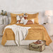 Classic Home Furniture - Bari Velvet Honey Gold King Quilt - V290186 - GreatFurnitureDeal