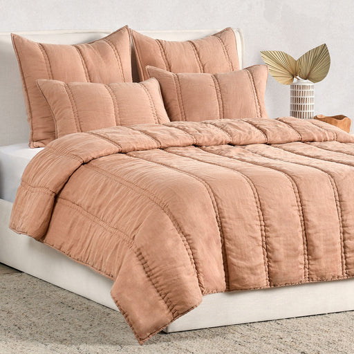 Villa By Classic Home - Rowen Clay Queen Quilt - V290192 - GreatFurnitureDeal