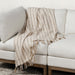 Classic Home - TC Linna Ivory/Natural Throw 50x70 - V300027 - GreatFurnitureDeal
