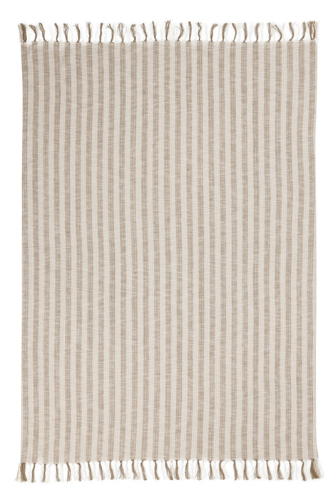 Classic Home - TC Linna Ivory/Natural Throw 50x70 - V300027 - GreatFurnitureDeal