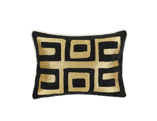 Villa By Classic Home - RO Dala Black/Gold 12x16 Pillows (Set of 2) - V300054 - GreatFurnitureDeal