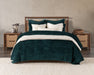 Villa By Classic Home - Bari Velvet Emerald King Quilt - V310000 - GreatFurnitureDeal