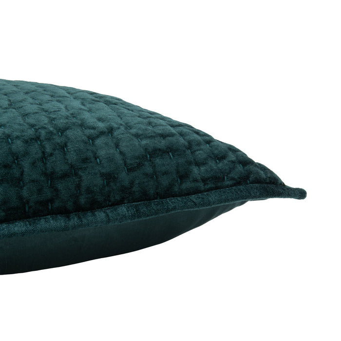 Villa By Classic Home - Bari Velvet Emerald Euro Sham -Set of 2- V310003 - GreatFurnitureDeal