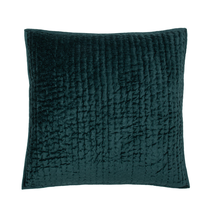 Villa By Classic Home - Bari Velvet Emerald Euro Sham -Set of 2- V310003 - GreatFurnitureDeal
