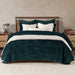 Villa By Classic Home - Bari Velvet Emerald Euro Sham -Set of 2- V310003 - GreatFurnitureDeal