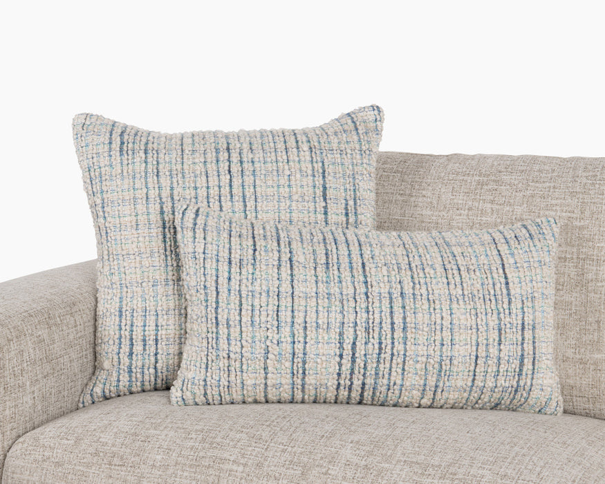 Classic Home - EQ Trona Blue/Ivory 22x22 -Set of 2- V310015 - GreatFurnitureDeal