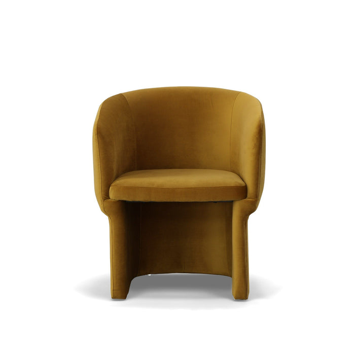 VIG Furniture - Modrest Vassar Burnt Umber Velvet Dining Chair - VGEUMC-9707CH-A-BR-DC