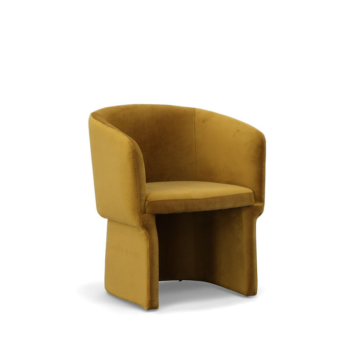 VIG Furniture - Modrest Vassar Burnt Umber Velvet Dining Chair - VGEUMC-9707CH-A-BR-DC