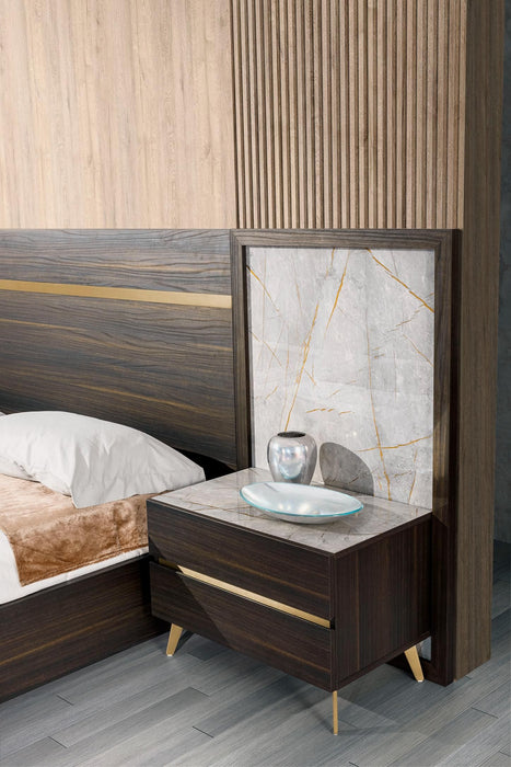 VIG Furniture - Nova Domus Velondra Modern Eucalypto Marble Queen Bed with Two Nightstands - VGACVELONDRA-BED-2NS-Q - GreatFurnitureDeal