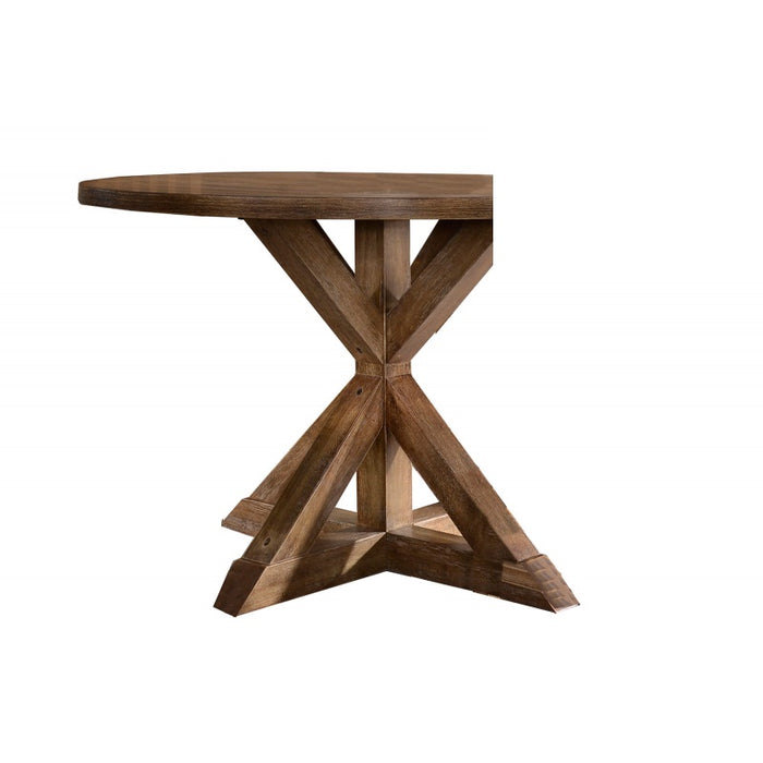 Mariano Furniture - Venus 5 Piece Dining Table Set in Natural Oak - BM-VENUSNO5RD - GreatFurnitureDeal