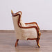 European Furniture - Veronica II Luxury Chair in Antique Walnut and Antique Dark Gold leaf - 47078-C - GreatFurnitureDeal